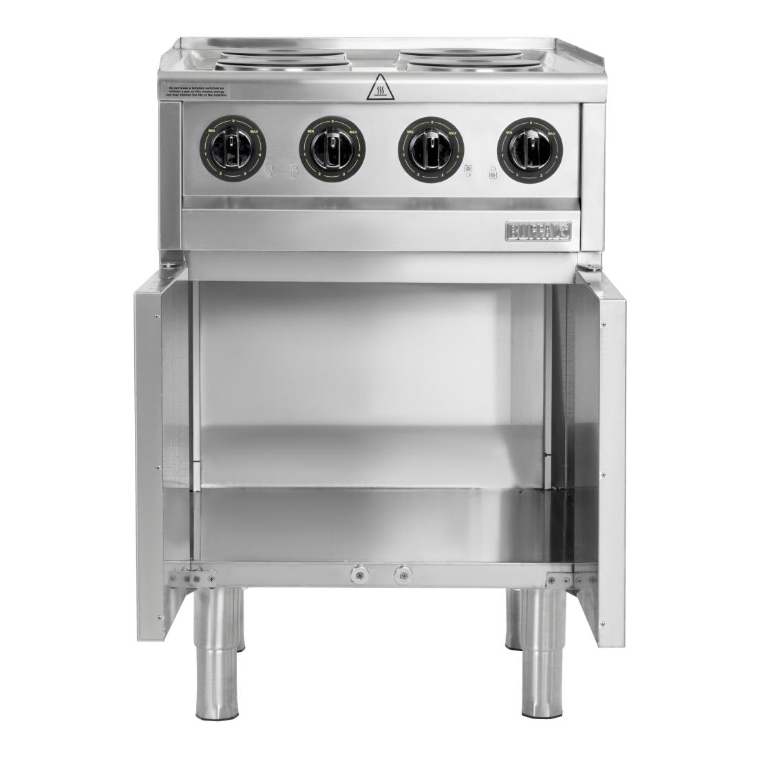 Buffalo 600 Serie Vrijstaand 4 Plaats Elektrische Kookplaat 7kW
