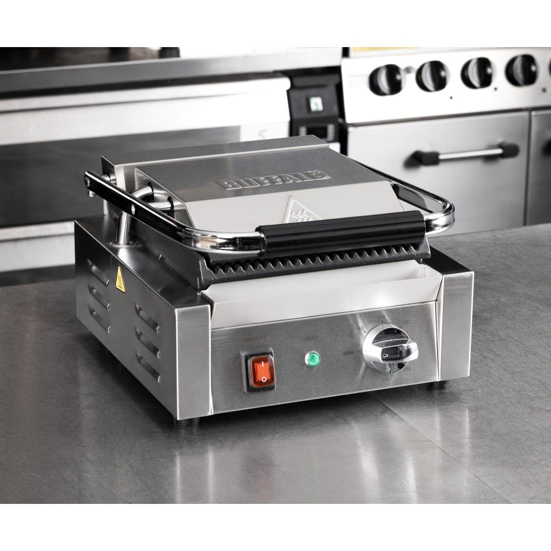 Buffalo Dubbele Contactgrill Geribbelde Platen