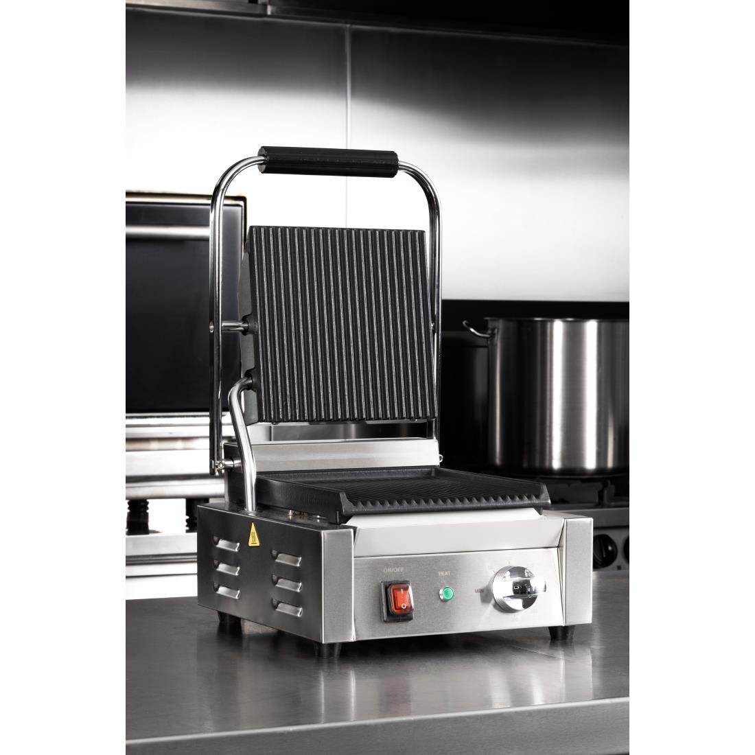 Buffalo Dubbele Contactgrill Geribbelde Platen