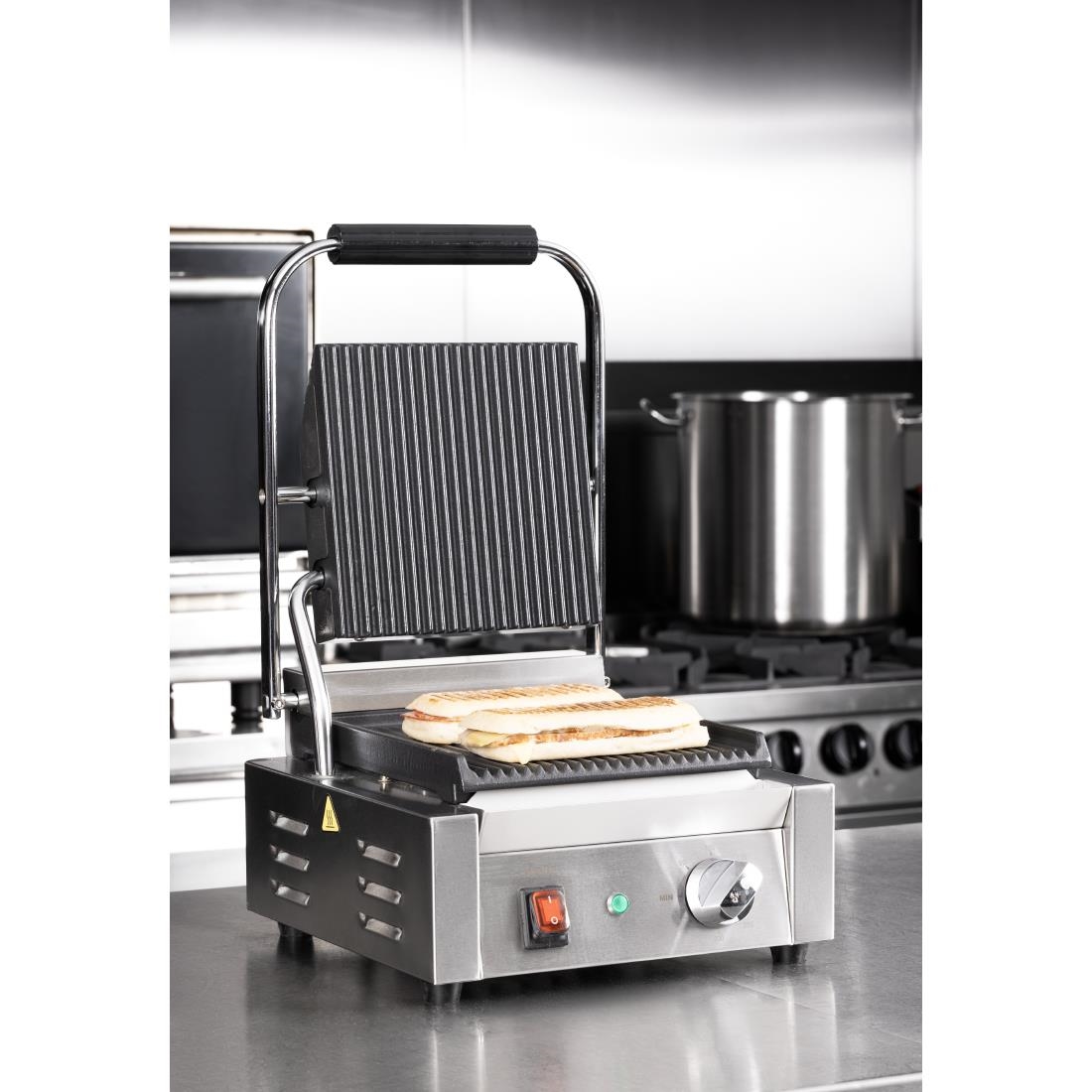 Buffalo Dubbele Contactgrill Geribbelde Platen