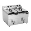 Buffalo dubbele inductie friteuse 2x 3000W