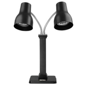 Buffalo Dubbele Warmtelamp Snijstation Mat Zwart 2x250W