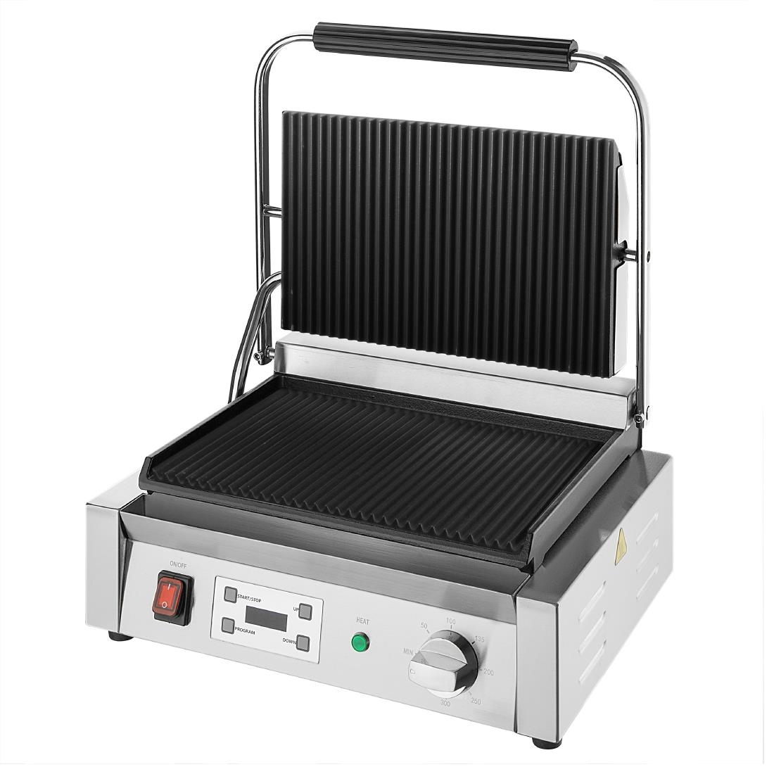 Buffalo Extra Grote Contactgrill Geribbelde Plaat