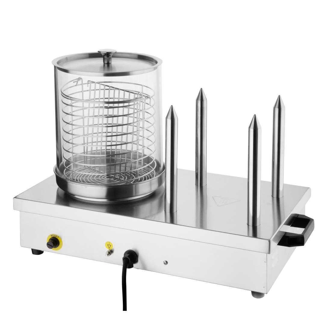 buffalo hotdogwarmer met 4 warmhoudpennen Buffalo hotdogwarmer met 4 warmhoudpennen