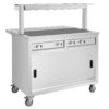 Buffalo mobiele uitgiftewagen met gesloten verwarmd blad 3x 1/1 GN