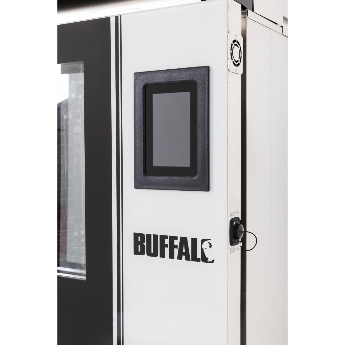 Buffalo Slim Touchscreen Compact Combi Oven 6 x GN 1/1 Met Installatiekit