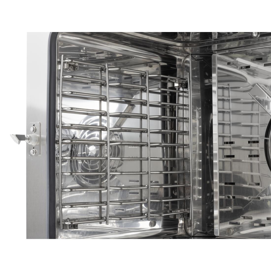 Buffalo Vrijstaande Slimme Touchscreen Compacte Combi Oven 6 x GN 1/1 Met Installatiekit En Afzuigkap