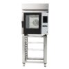 Buffalo Vrijstaande Slimme Touchscreen Compacte Combi Oven 6 x GN 1/1 Met Installatiekit En Afzuigkap