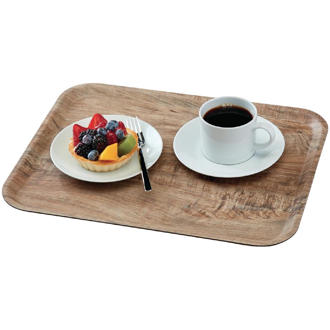 Cambro Madeira gelamineerd dienblad licht olijf 46cm