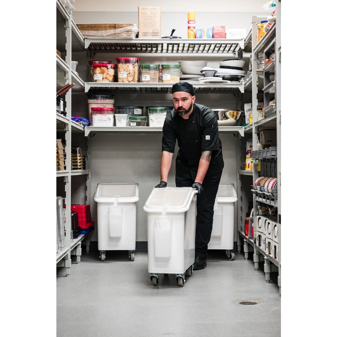 Cambro Mobiele Ingrediëntenbak Wit 81L