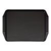 Cambro polypropyleen fastfood dienblad met handvatten zwart 43x30cm