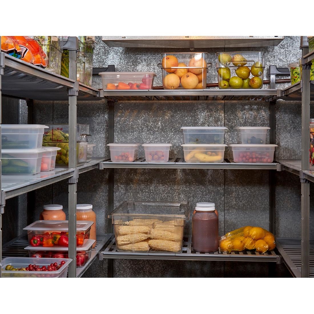 Cambro stelling 183cm hoog 4 schappen - 46cm diep - 137,5cm breed
