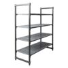 Cambro stelling 183cm hoog 4 schappen - 61cm diep - 152,5cm breed