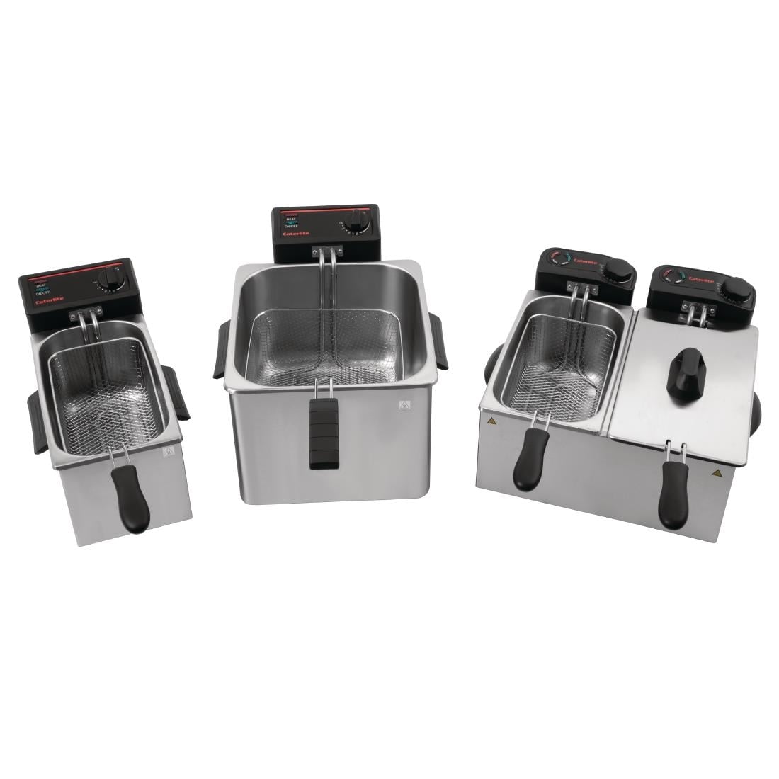 Caterlite dubbele friteuse voor licht gebruik 2x 3,5L
