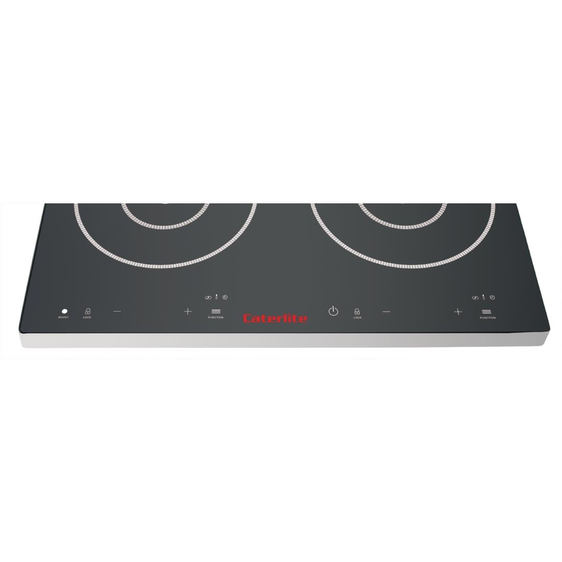 Caterlite dubbele inductiekookplaat met touchbediening 3000W
