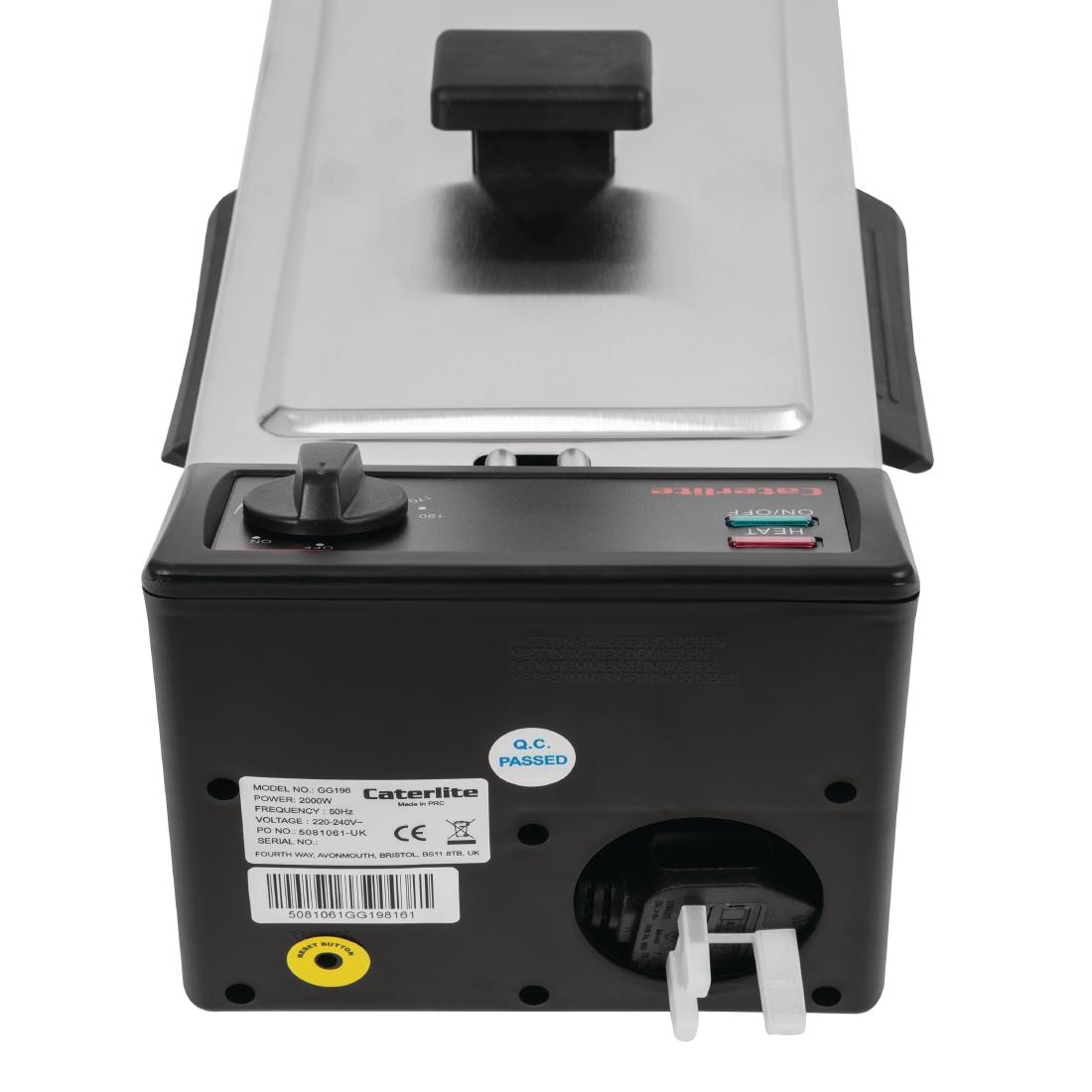caterlite enkele friteuse voor licht gebruik 3,5l Caterlite enkele friteuse voor licht gebruik 3,5L