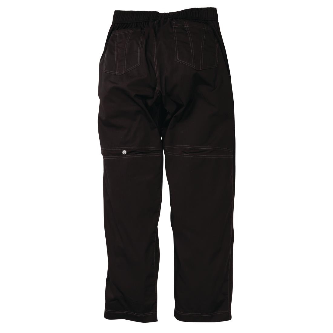 Chef Works Cool Vent uniseks baggy koksbroek zwart L