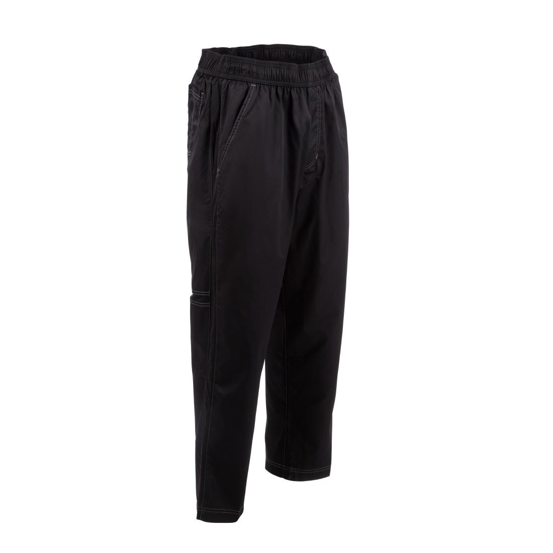 Chef Works Cool Vent uniseks baggy koksbroek zwart L