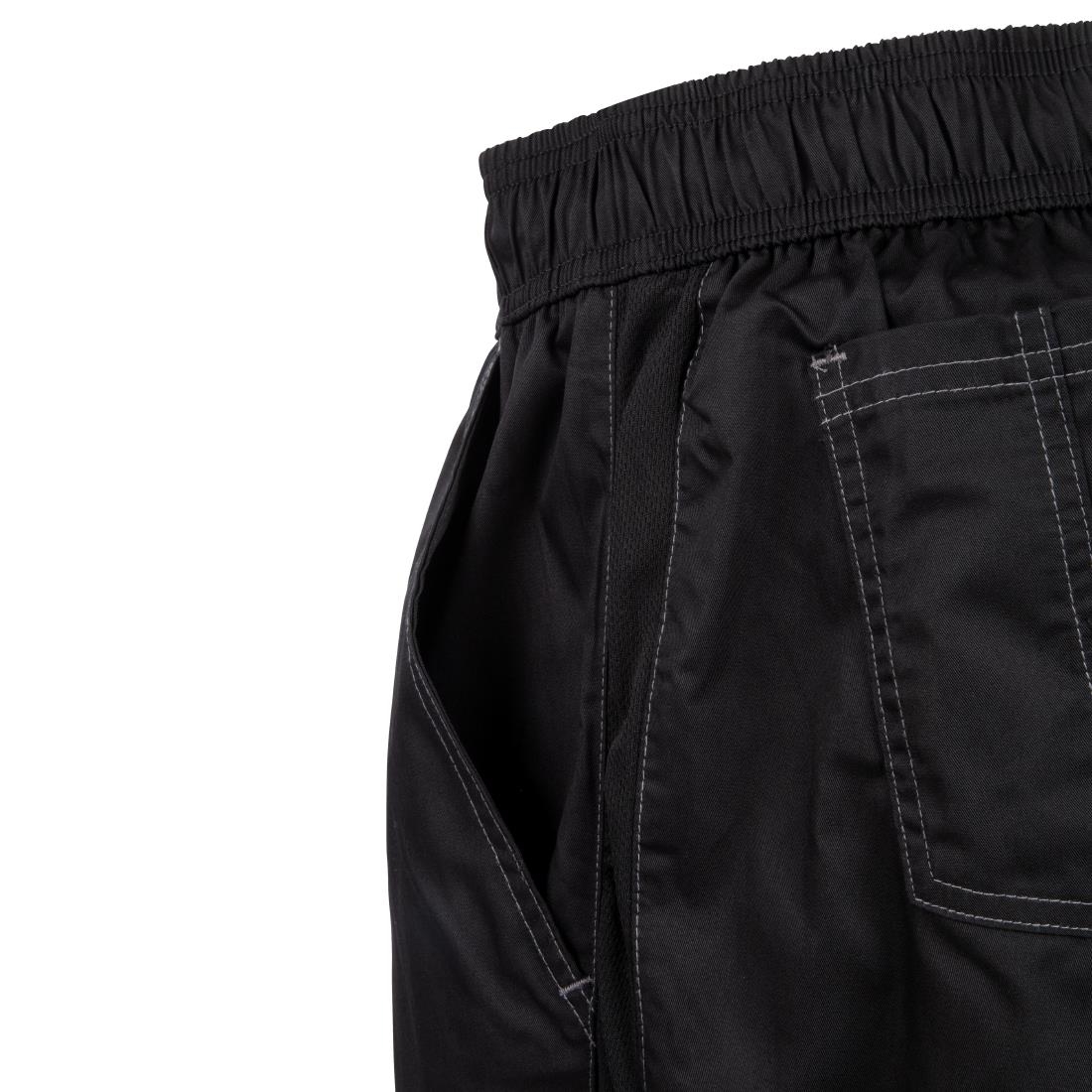 Chef Works Cool Vent uniseks baggy koksbroek zwart L