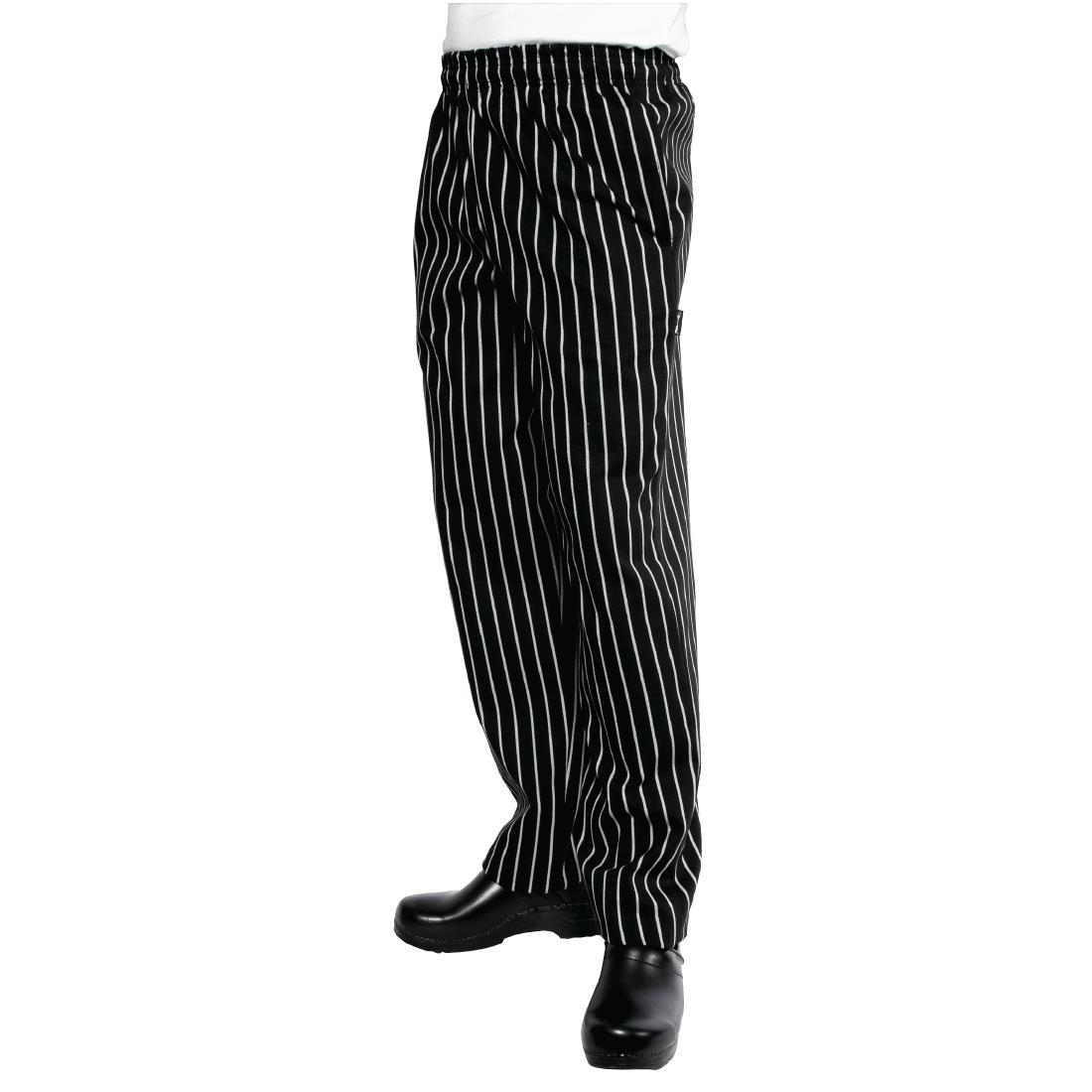 Chef Works Designer baggy koksbroek krijtstreep M