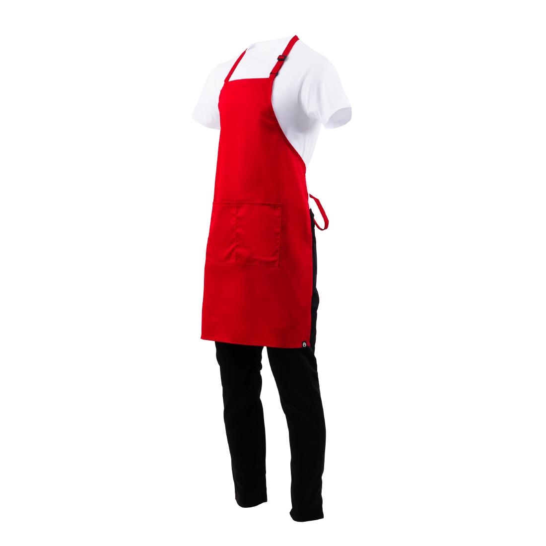 Chef Works halterschort rood