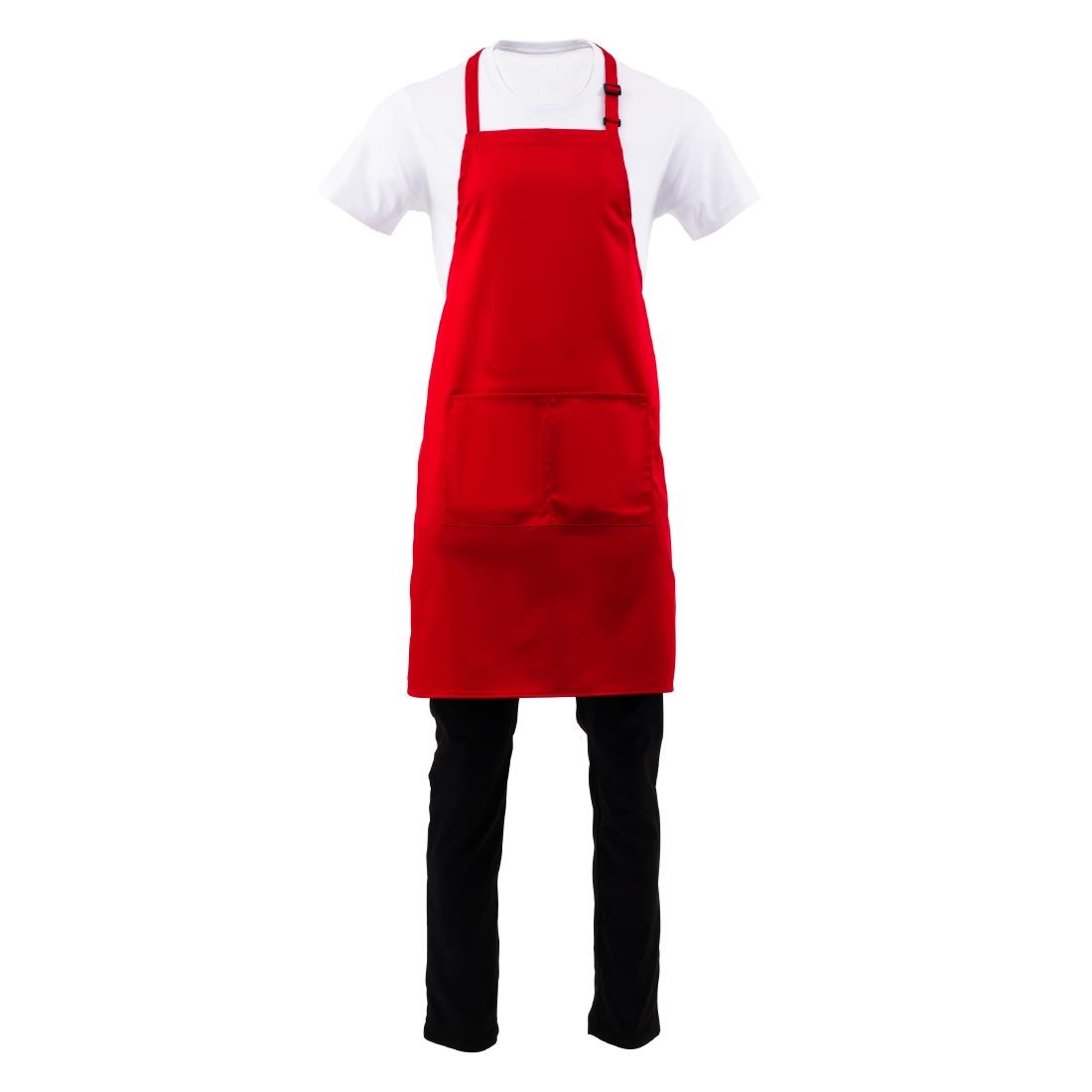 Chef Works halterschort rood