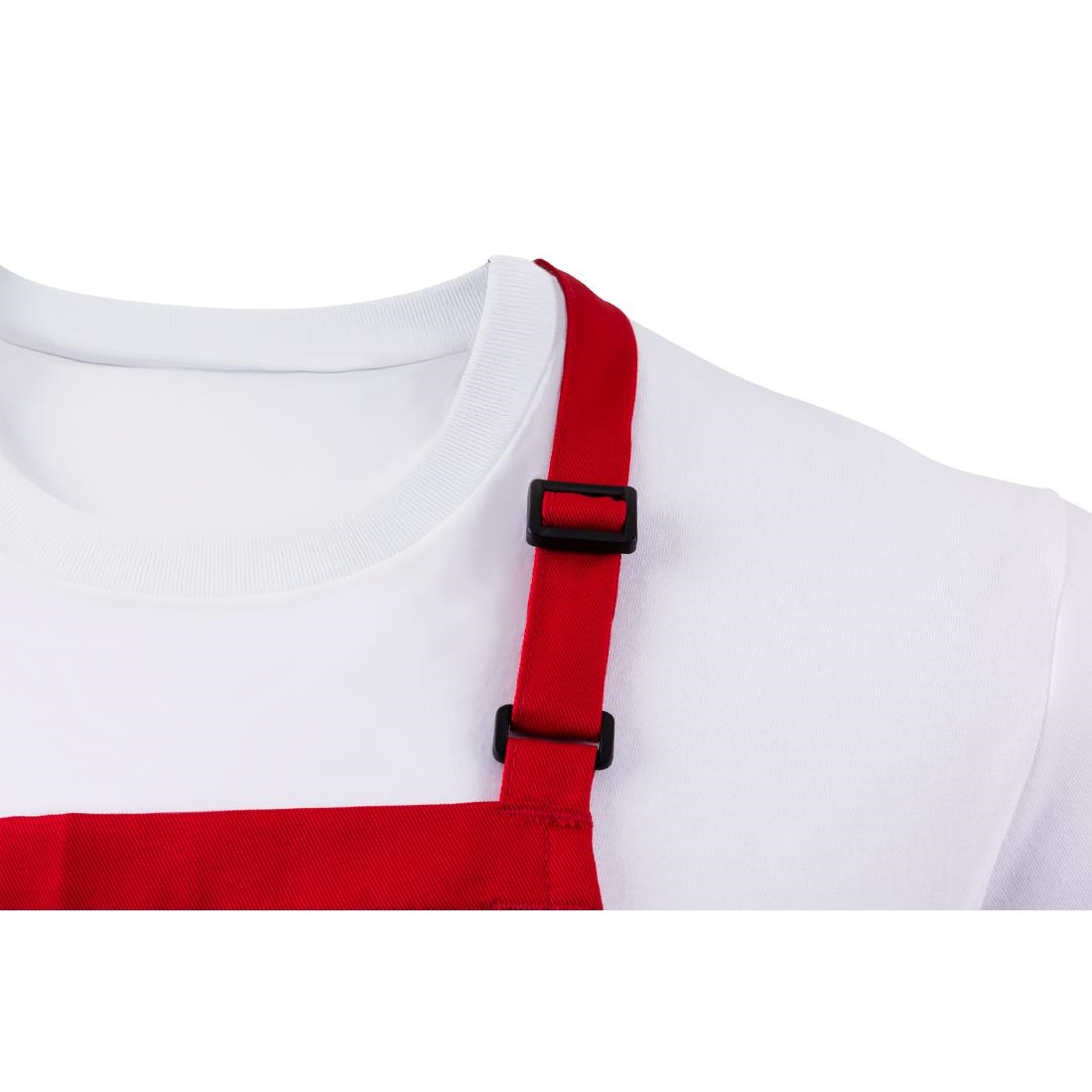Chef Works halterschort rood
