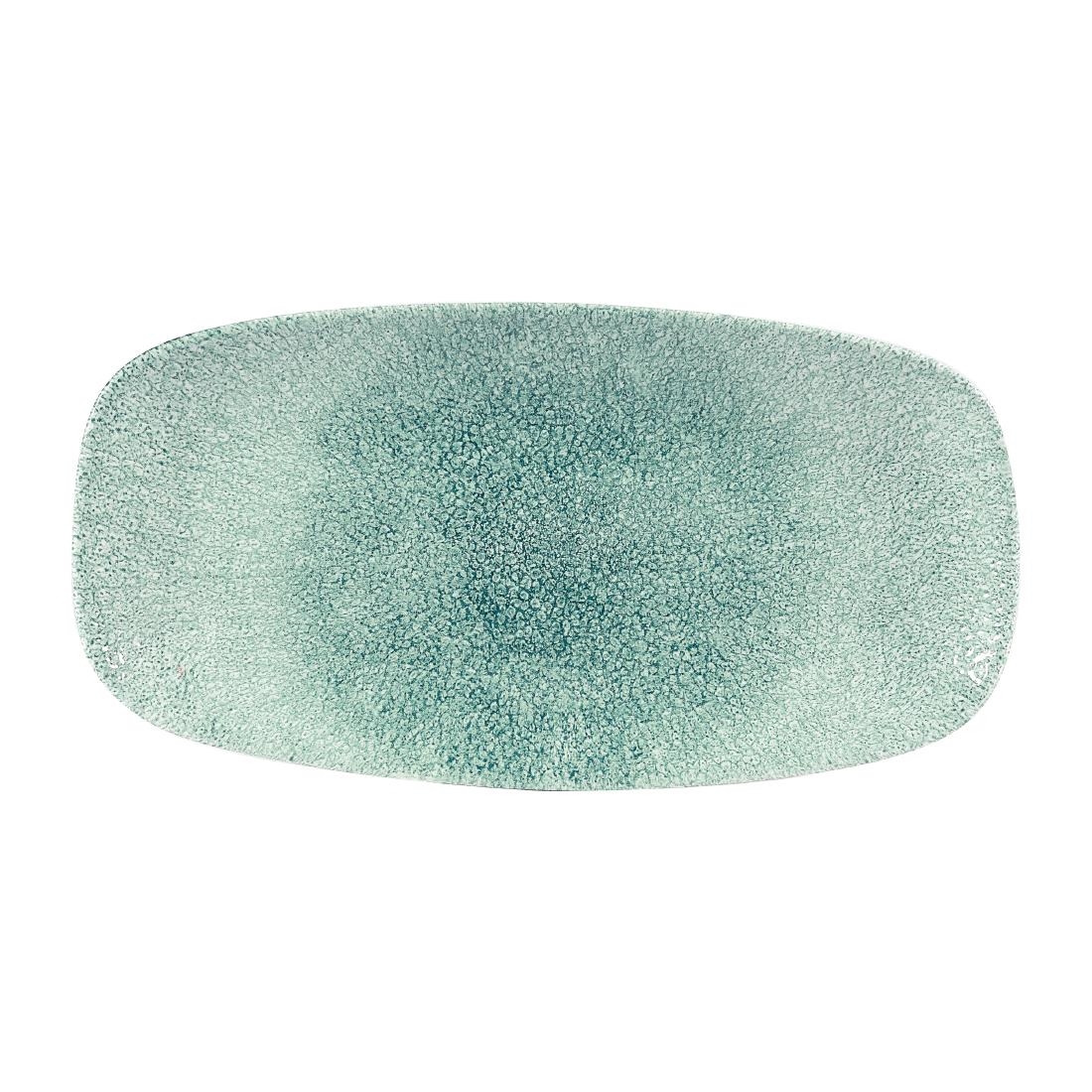 Churchill Raku Jade Green Chefs Ovaal Bord 29.8 x 15.2cm (12 stuks)