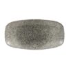 Churchill Raku Quartz Black Chefs Ovaal Bord 29.8 x 15.2cm (12 stuks)