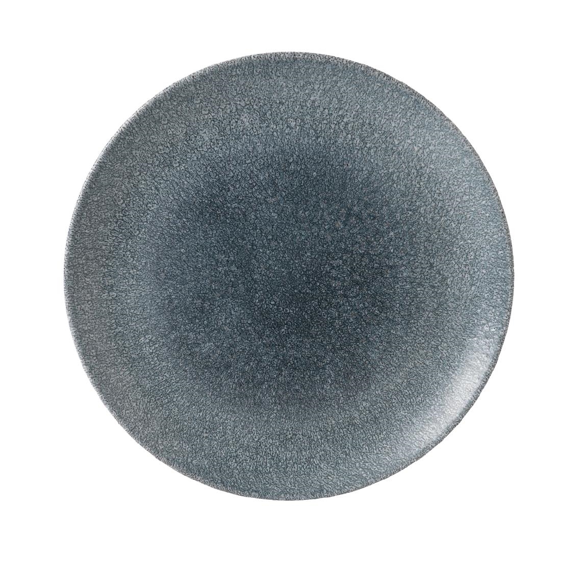 Churchill Raku Topaz Blue Evolve Coupe Bord 26cm (12 stuks)