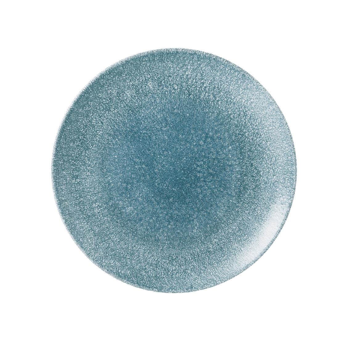 Churchill Raku Topaz Blue Evolve Coupe Bord 28.6cm (12 stuks)