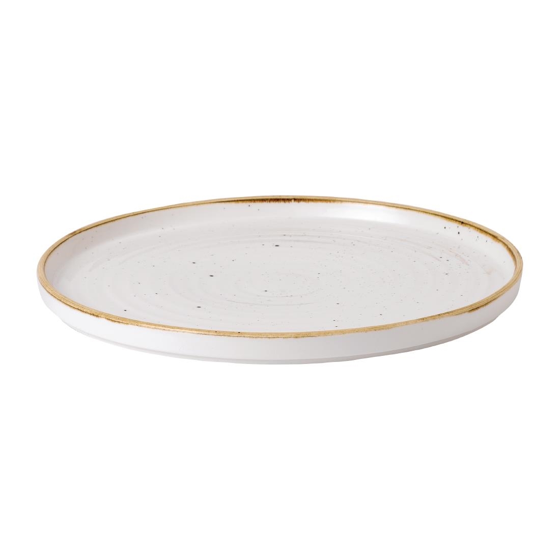 Churchill Stonecast Barley White Bord Met Opstaande Rand 27.9cm (6 stuks)