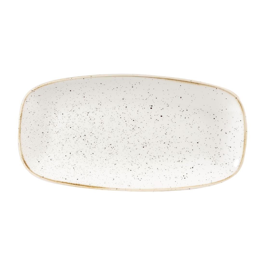 Churchill Stonecast Barley White Chefs Ovaal Bord 29.8 x 15.2cm (12 stuks)
