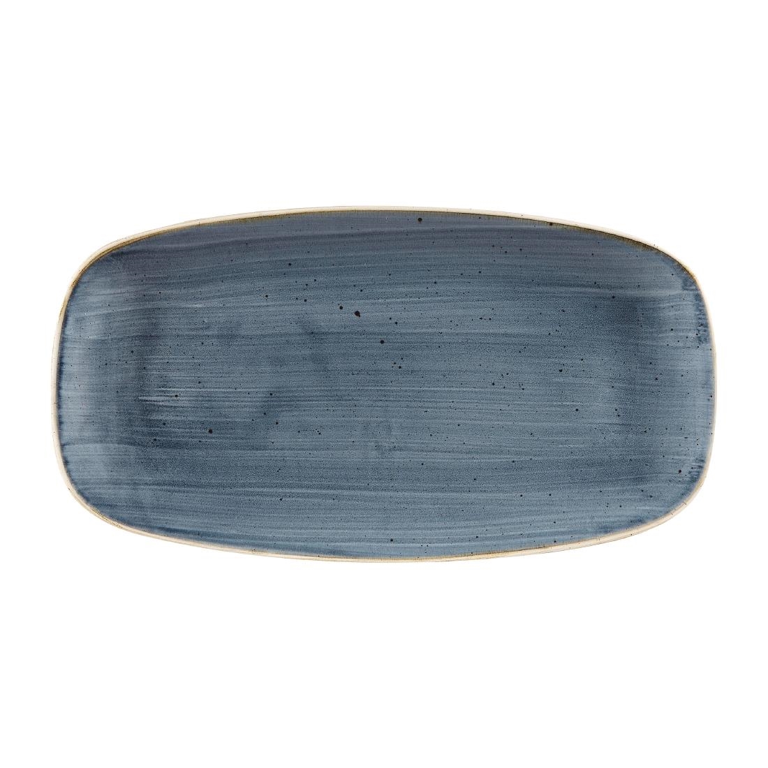 Churchill Stonecast Blueberry Chefs Ovaal Bord 29.8 x 15.3cm (12 stuks)