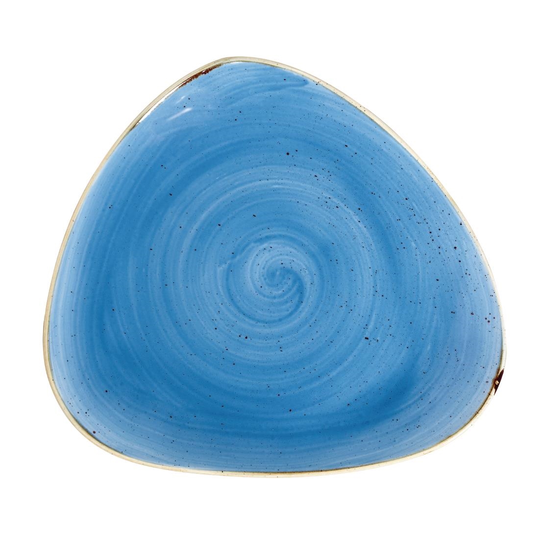 Churchill Stonecast Cornflower Blue Driehoekig Bord 31.1cm (6 stuks)