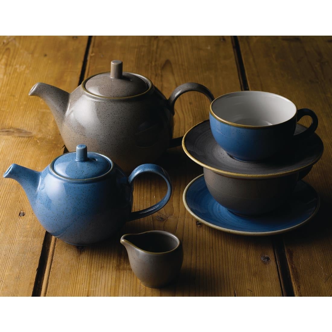 Churchill Stonecast Grey Cappuccino cappuccino schotel 15.6 cm 12