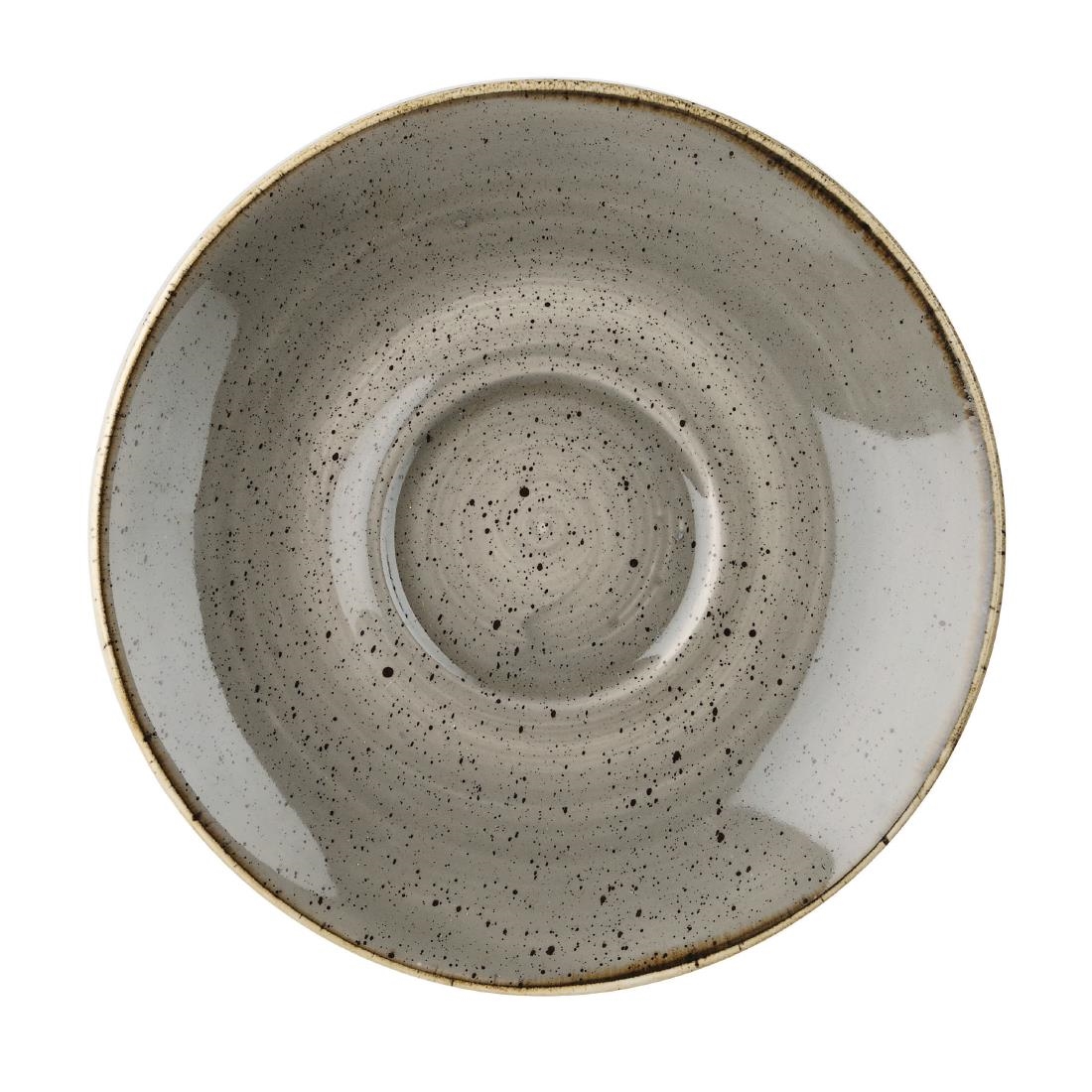 Churchill Stonecast Grey Cappuccino cappuccino schotel 15.6 cm 12