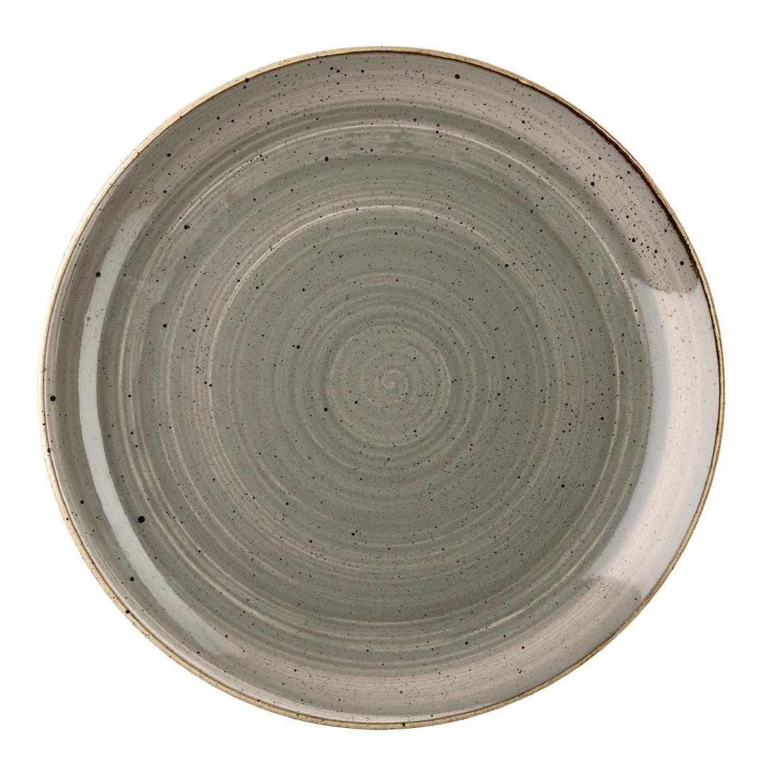 Churchill Stonecast Grey Evolve Coupe Bord (6 stuks)