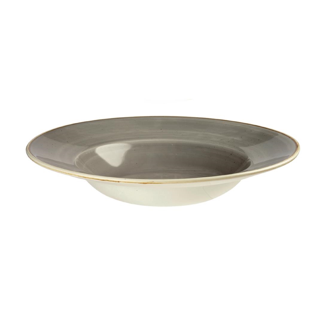 Churchill Stonecast Grey Kom Met Brede Rand Medium 23.88cm (12 stuks)
