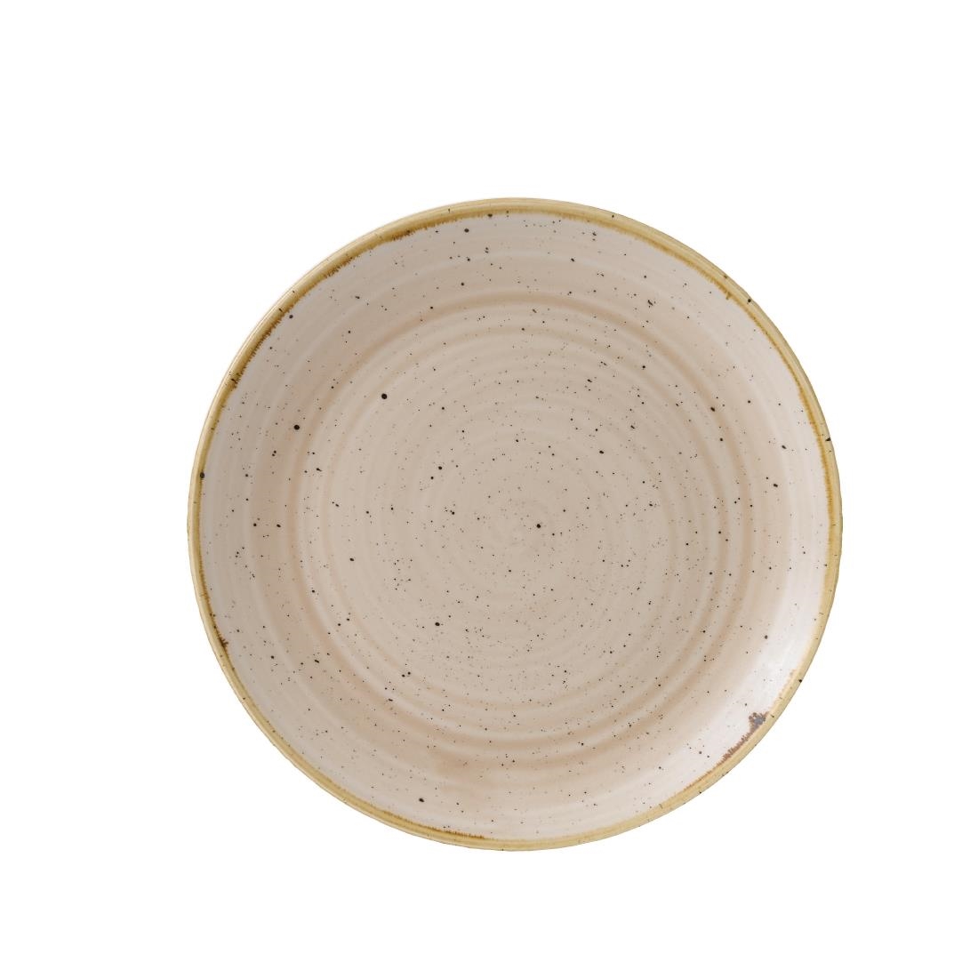 Churchill Stonecast Nutmeg Cream Evolve Coupe Bord 22cm (12 stuks)