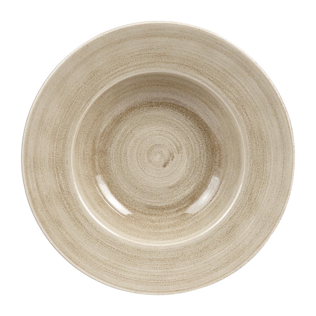 Churchill Stonecast Patina Antique Taupe Kom Met Brede Rand Large 27.9cm (12 stuks)