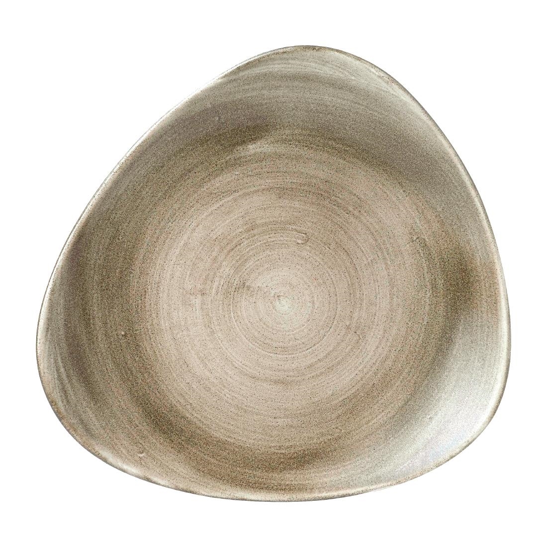 Churchill Stonecast Patina Antique Taupe Lotus Bord 25.4cm (12 stuks)