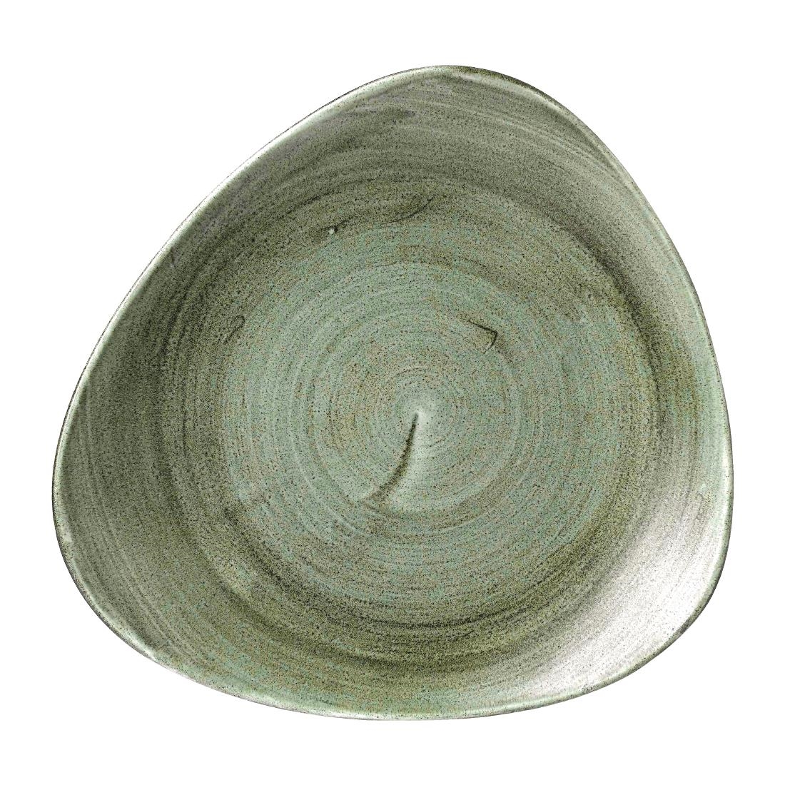 Churchill Stonecast Patina Burnished Green Lotus Bord 25.4cm (12 stuks)