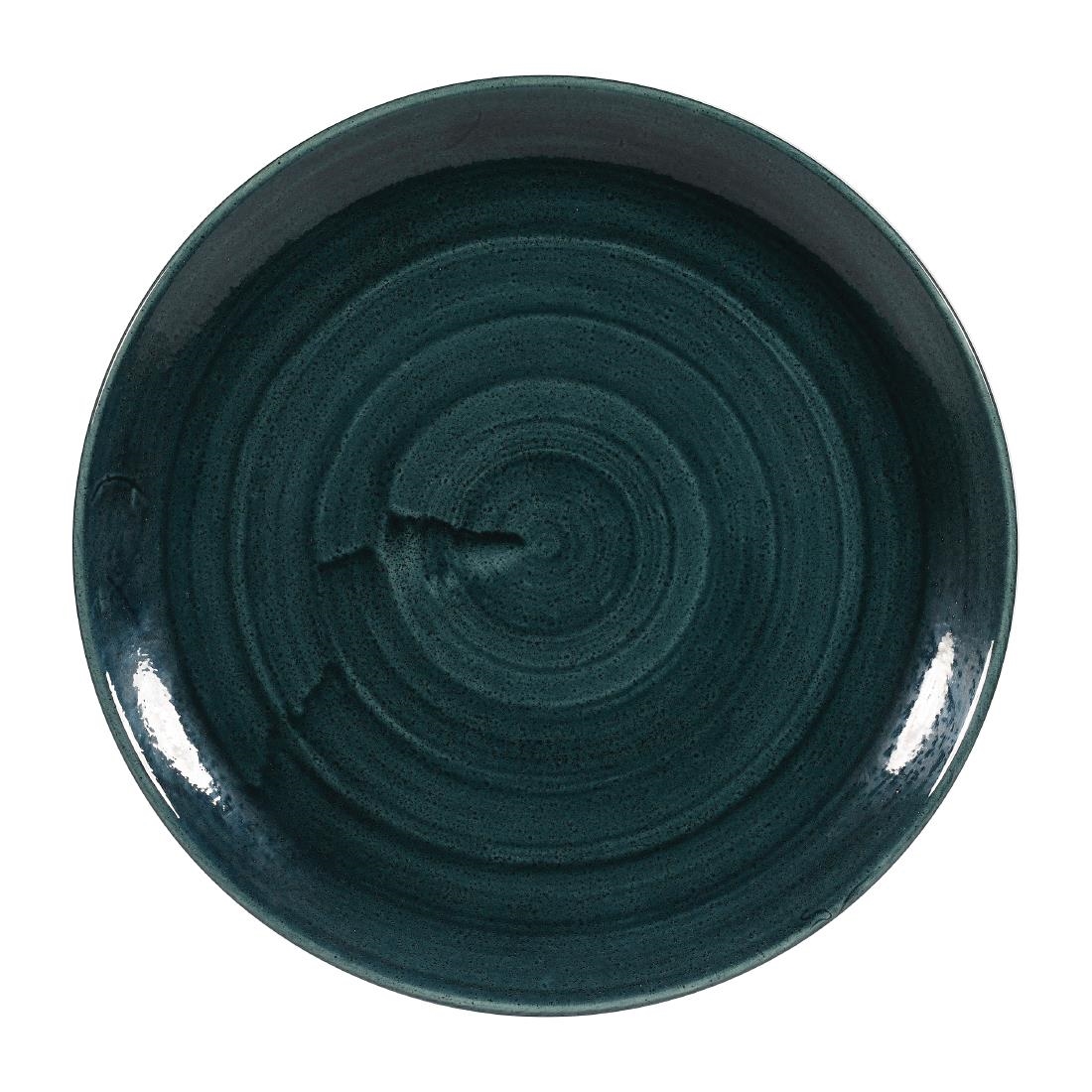 Churchill Stonecast Patina Rustic Teal Evolve Coupe Bord 28.6cm (12 stuks)