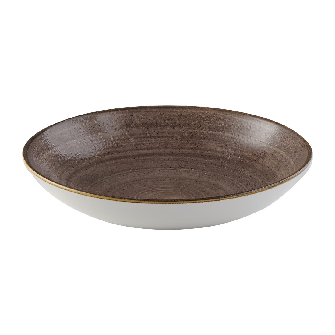 Churchill Stonecast Raw Brown Coupe Schalen 184mm (12 stuks)