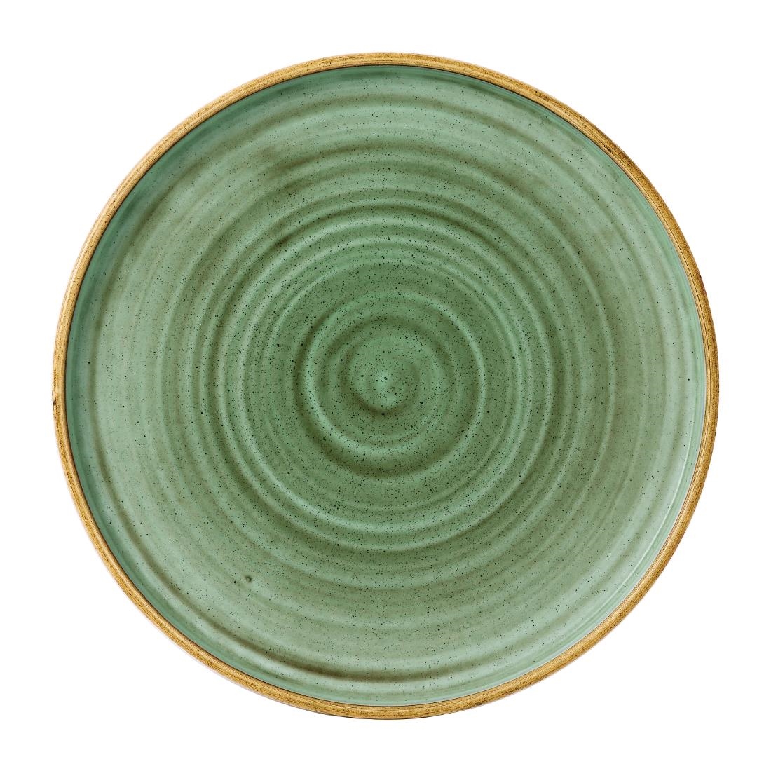 Churchill Stonecast Samphire Green Bord Met Opstaande Rand 25.9cm (6 stuks)