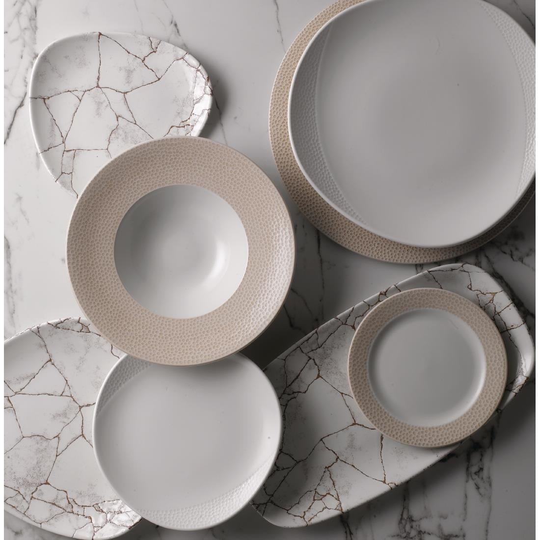 Churchill Studio Prints Kintsugi Agate Grey Lotus Borden 228mm (12 stuks)
