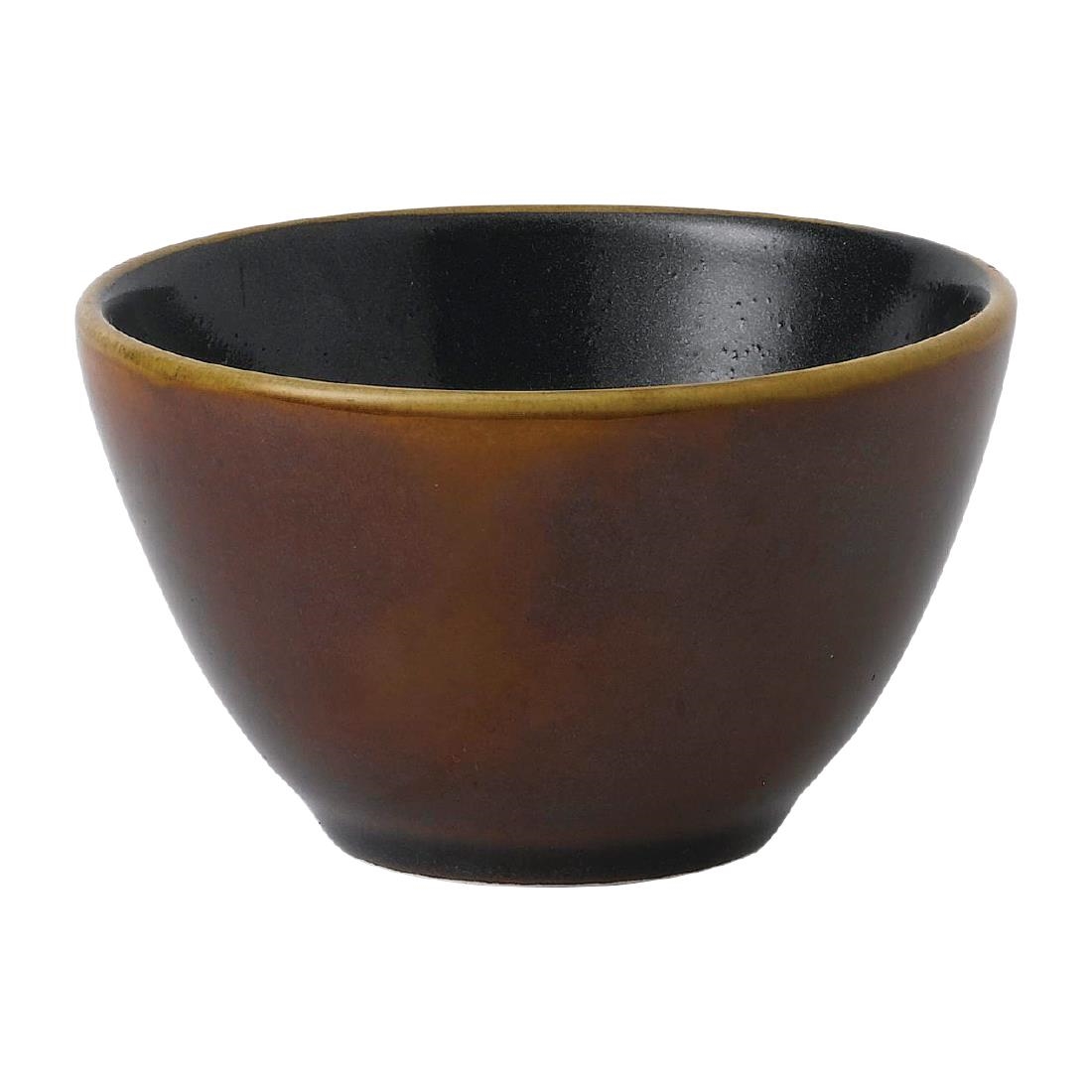 Churchill Super Vitrified Nourish Cinnamon Brown Two Tone Schalen 102mm (12 stuks)
