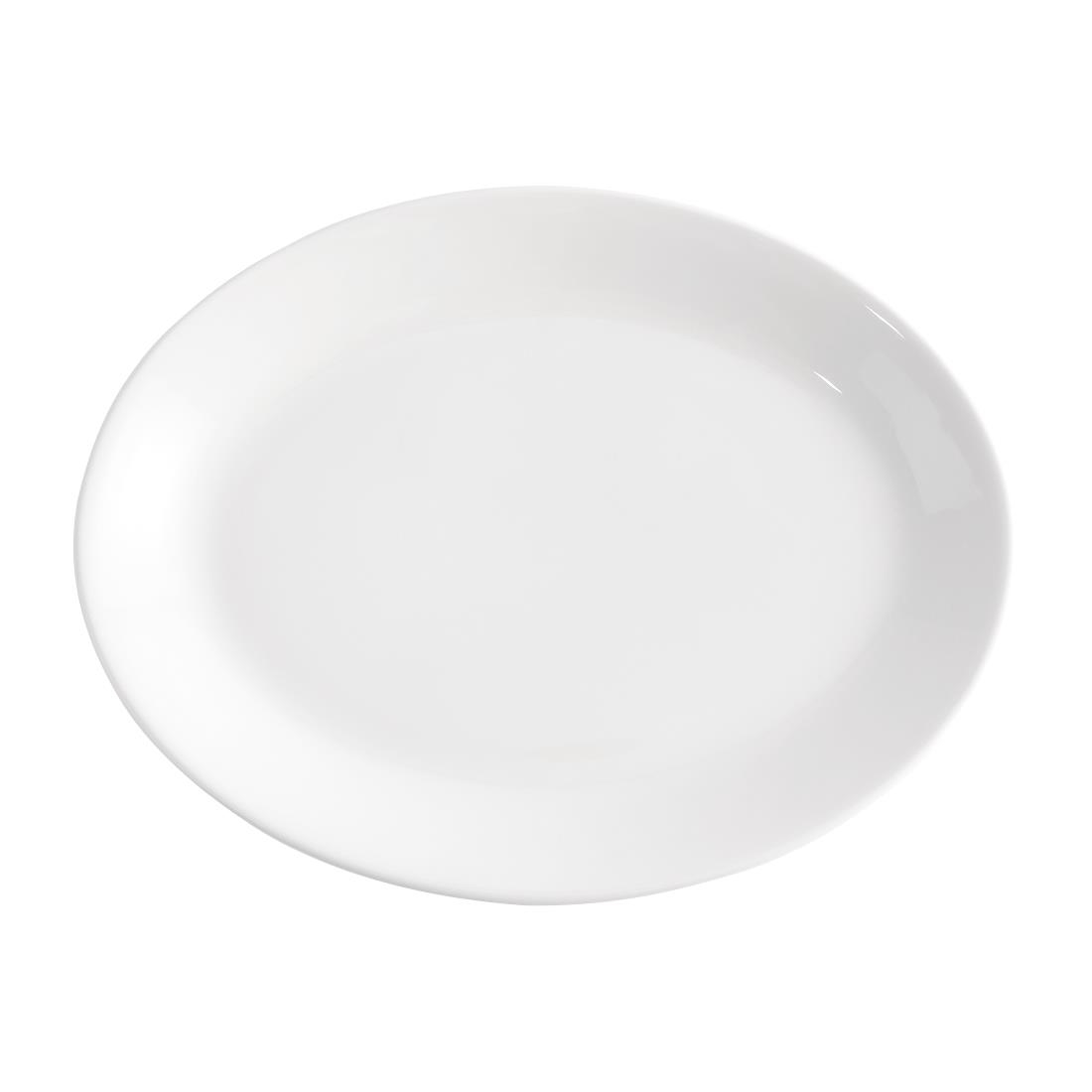 Churchill Whiteware ovale borden 30,5cm (12 stuks)