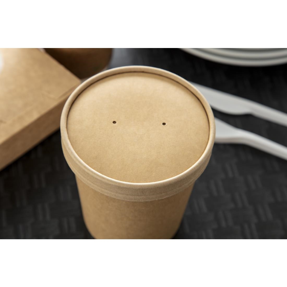 Colpac recyclebare deksels voor 450ml soepbekers (500 stuks)